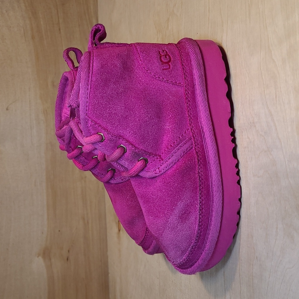 UGG Kids Neumel II Chukka Pink Boots Kids Size 8C - Picture 7 of 12